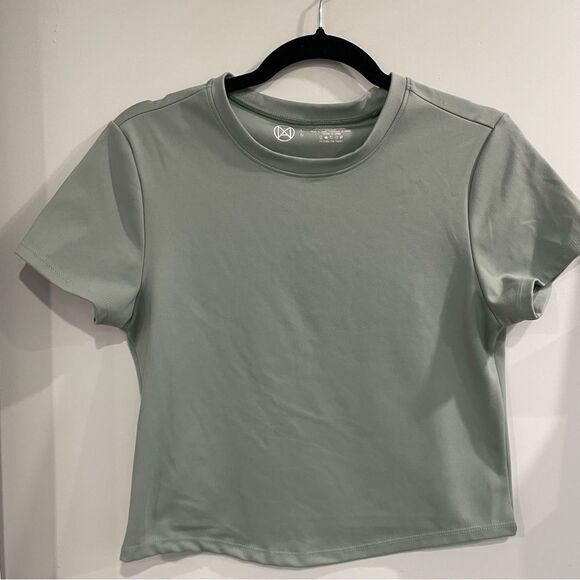 3/$25 ✺ Ardene x KGMTL sage green crop tshirt Large - Picture 1 of 3